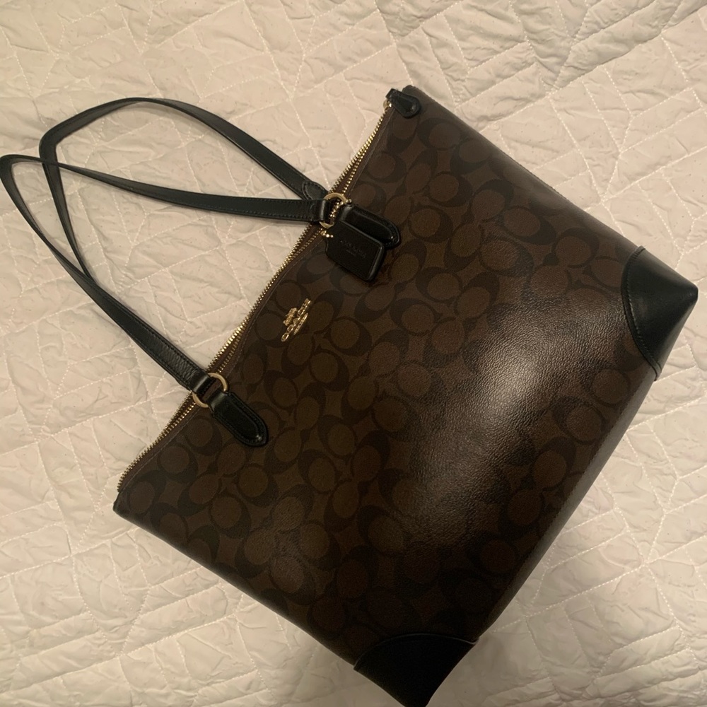 leather coach purse
